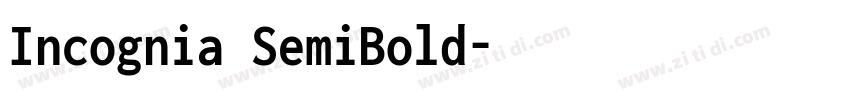 Incognia SemiBold字体转换